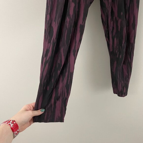 Lululemon &go City Joggers Painted Animal Bordeaux Drama Black Size 6 - Picture 4 of 6